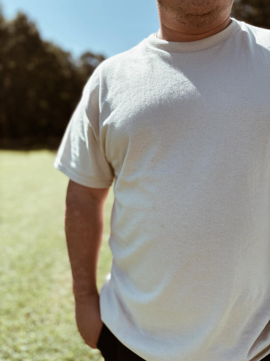 Christian Unisex T-Shirt, 100% Cotton, Jesus Loves You, Sand