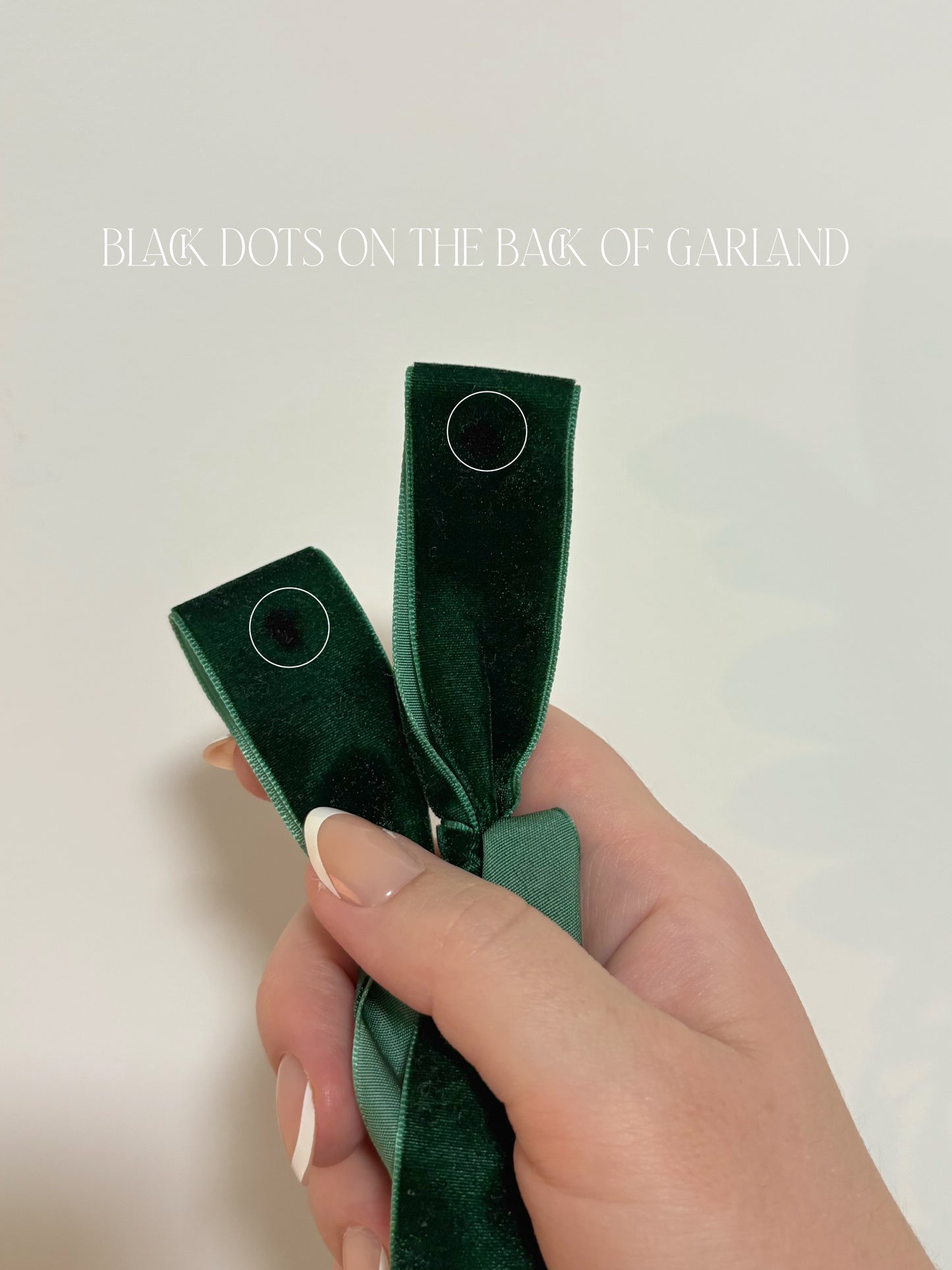 Hunter Green Velvet Bow Garland