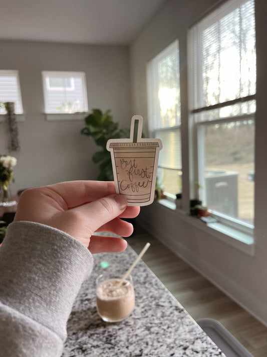 But First Coffee Sticker