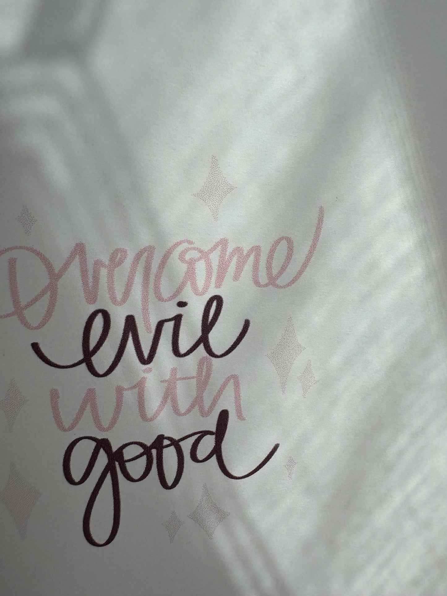 Overcome Evil with Good Greeting Card with Envelope