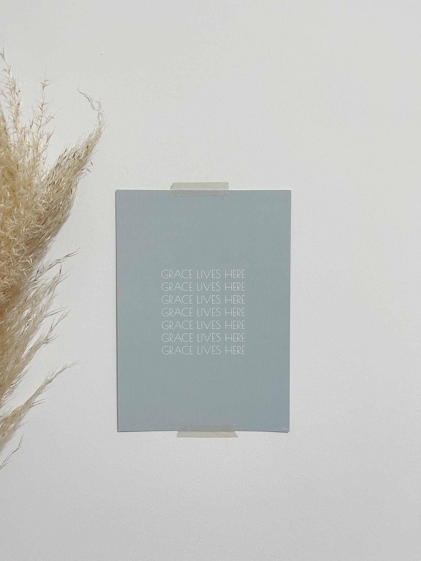 Grace Lives Here Print