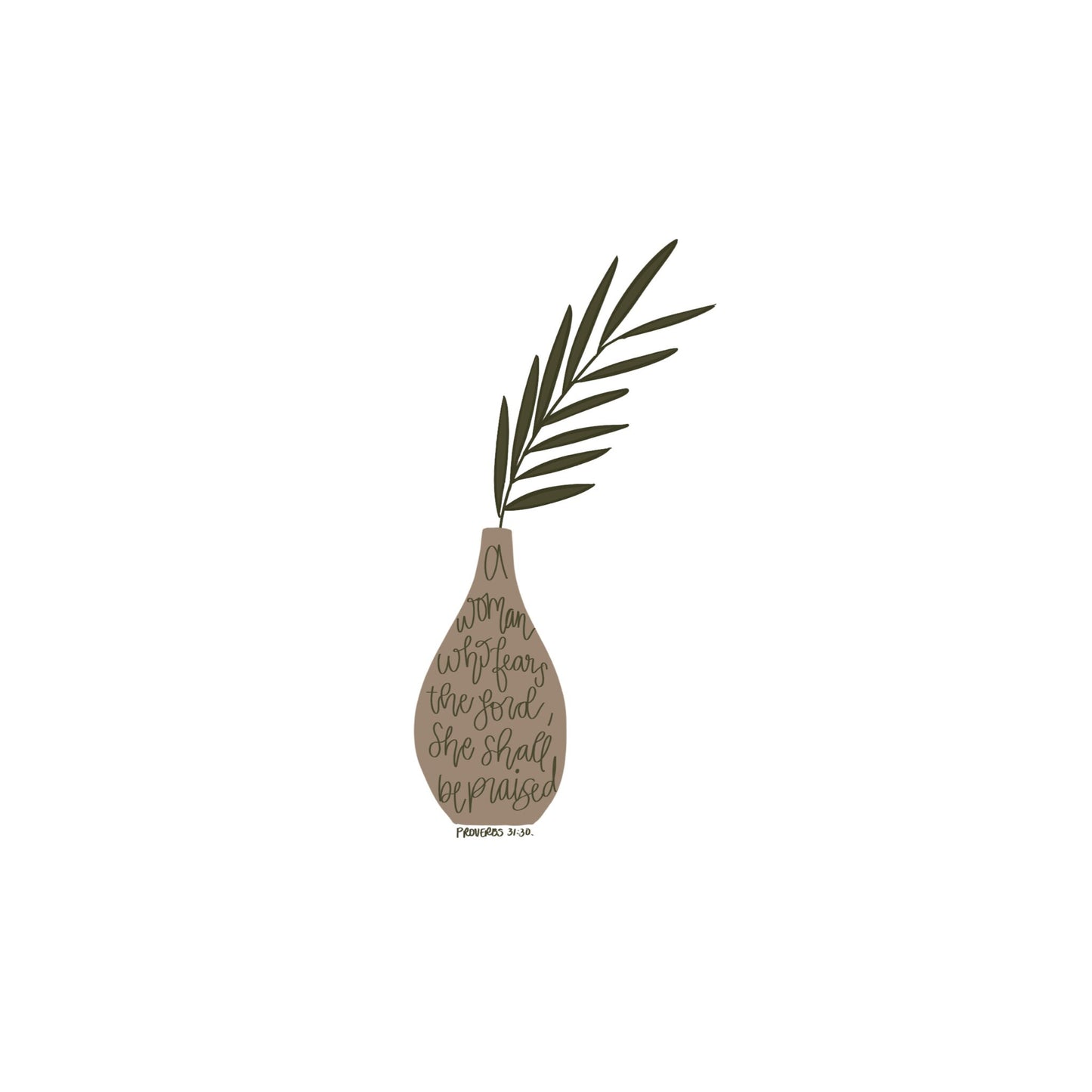 Proverbs Vase Sticker