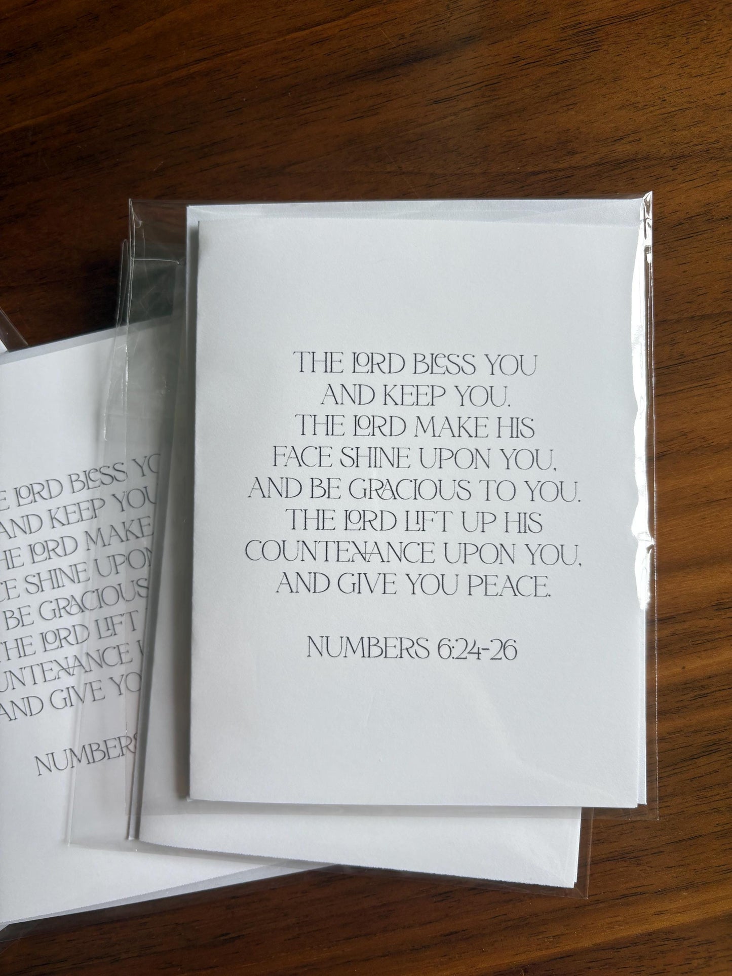 Lord Bless You Bible Verse Greeting Card with Envelope