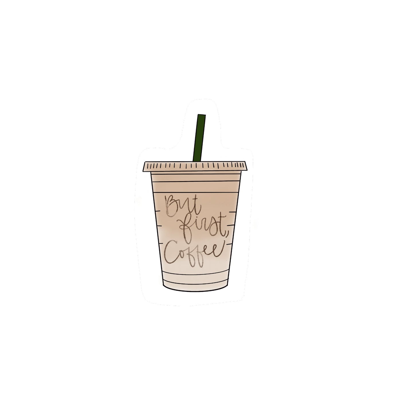 But First Coffee Sticker