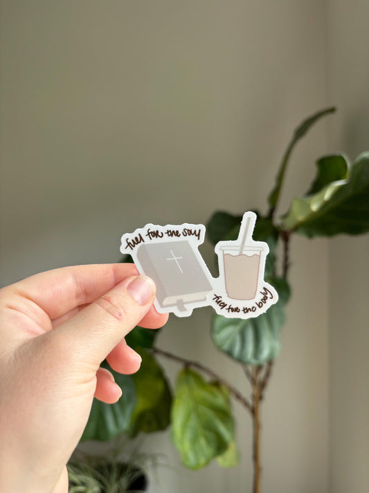 Bible and Coffee Sticker