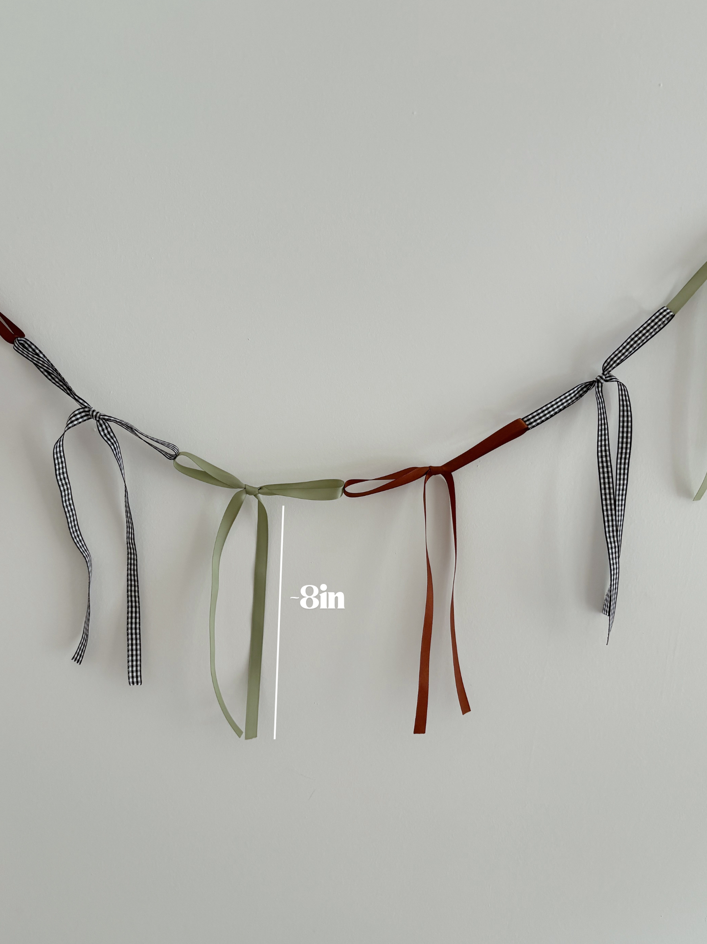 Fall Multicolor Bow Garland