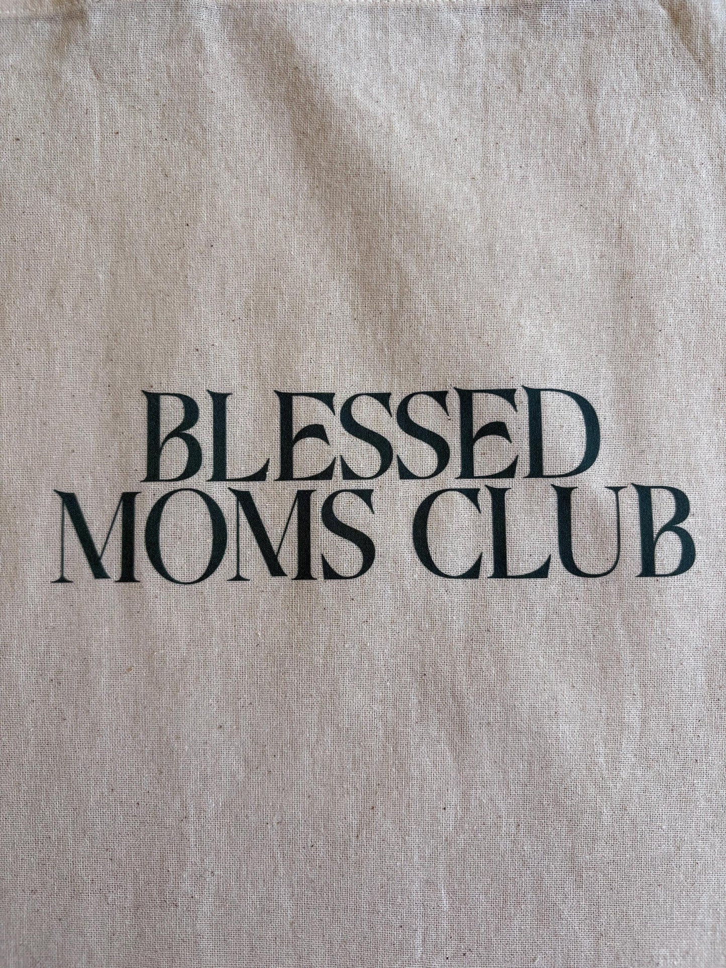 Blessed Moms Club - Lightweight Natural Canvas Tote bag, 100% Cotton