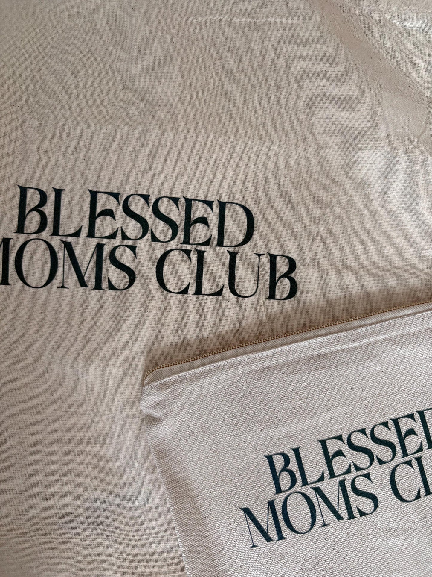 Blessed Moms Club BUNDLE - Tote Bag and Pouch