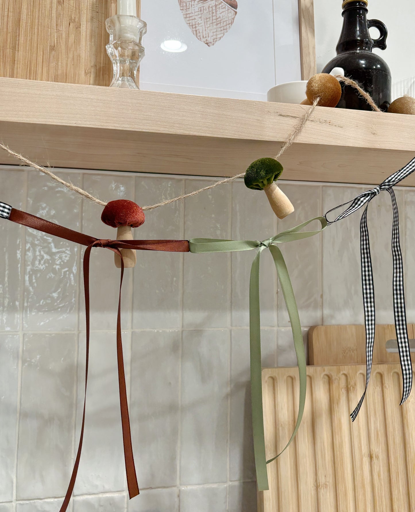 Fall Multicolor Bow Garland