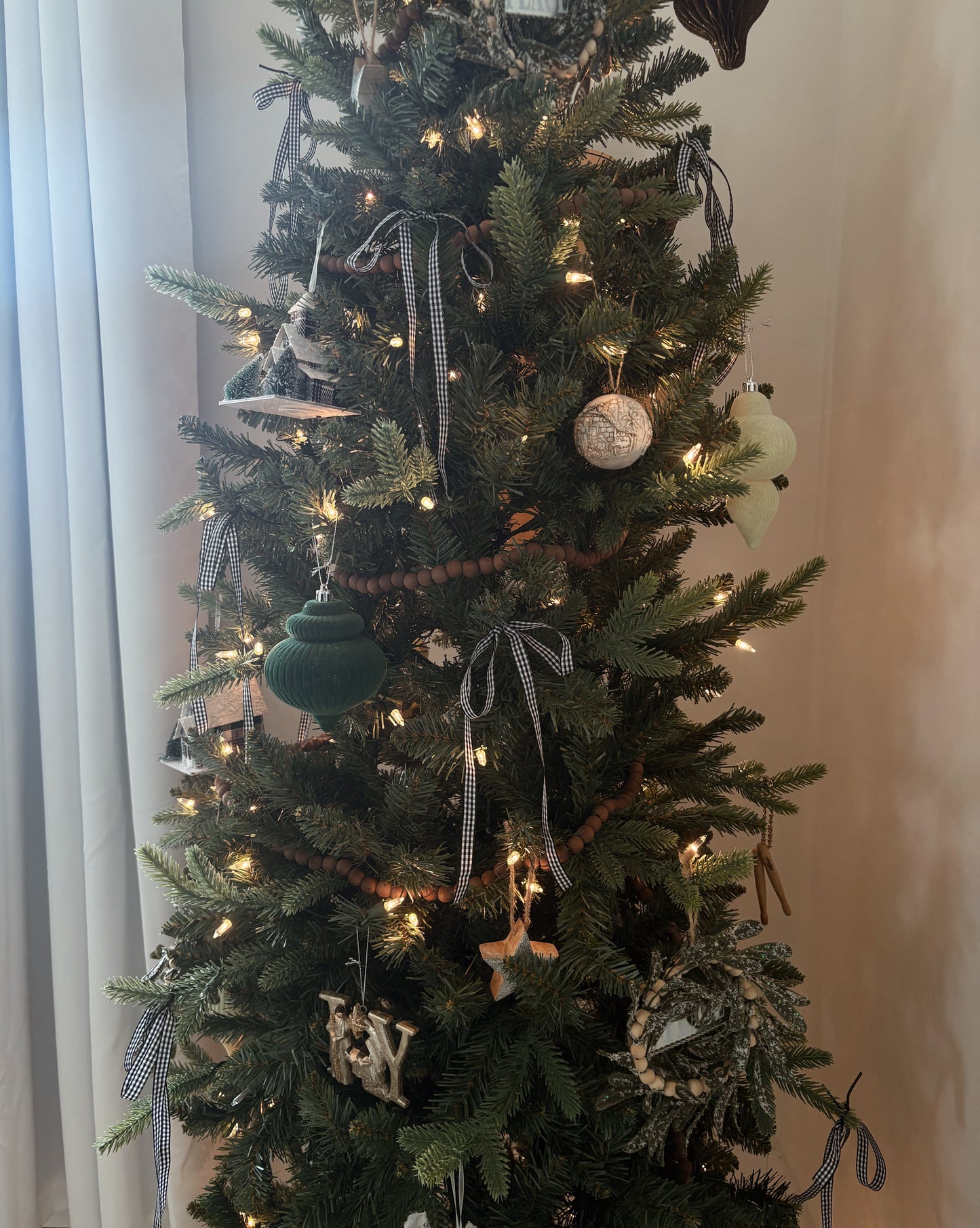 Christmas Tree Bow Ornaments - 6 Pack