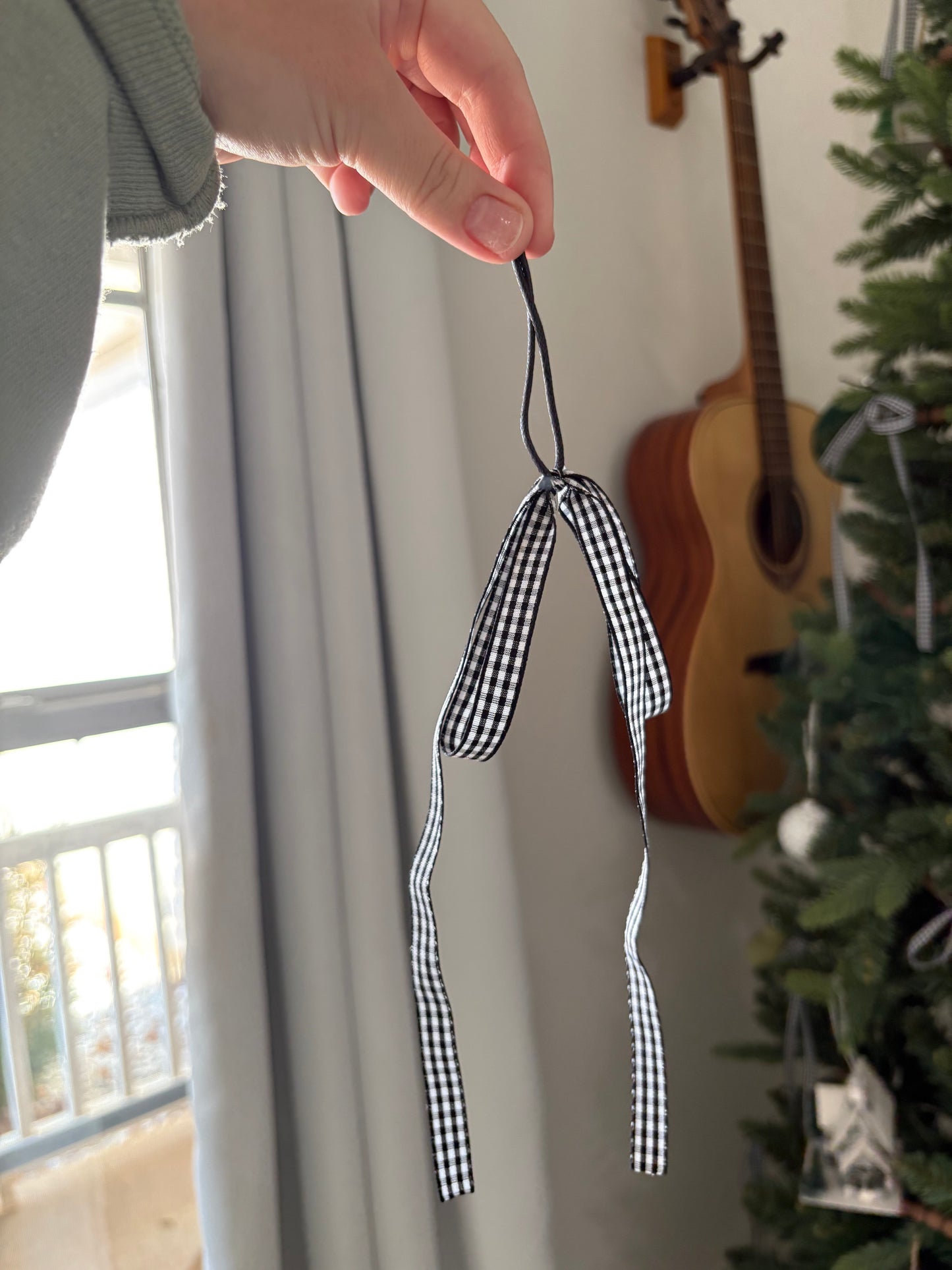 Christmas Tree Bow Ornaments - 6 Pack