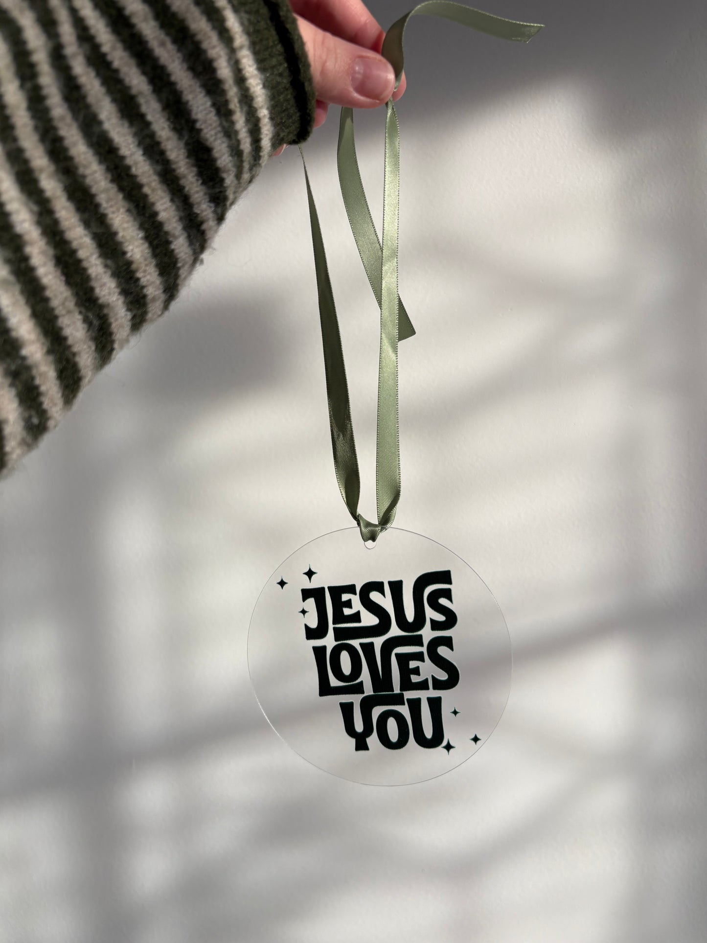 Acrylic Car Charm | Jesus Loves You
