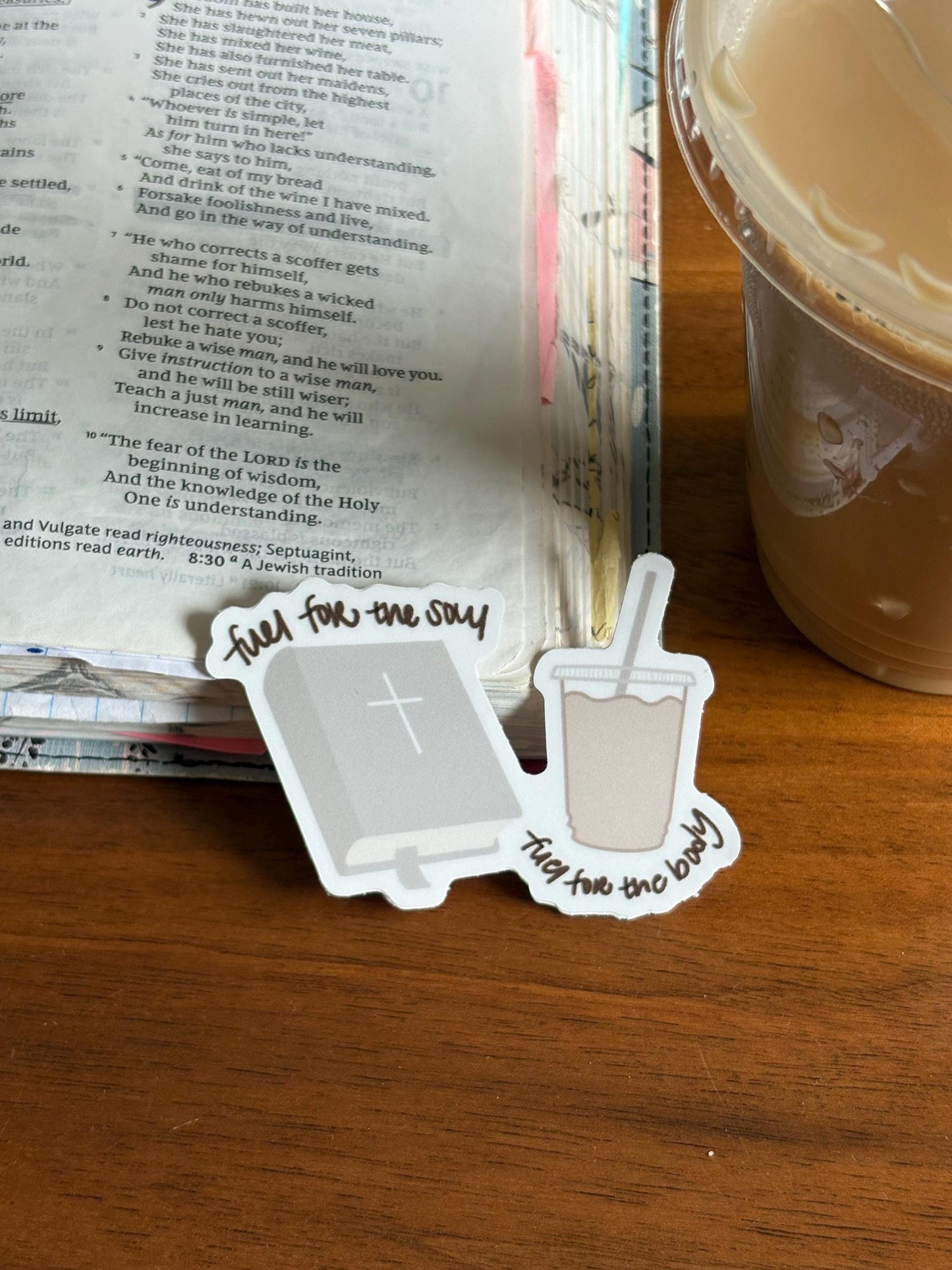 Bible and Coffee Sticker