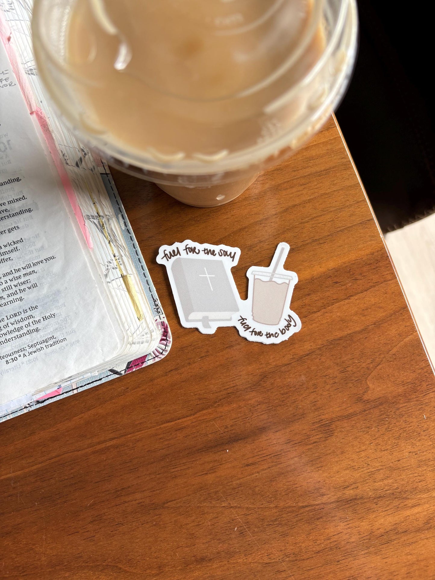 Bible and Coffee Sticker