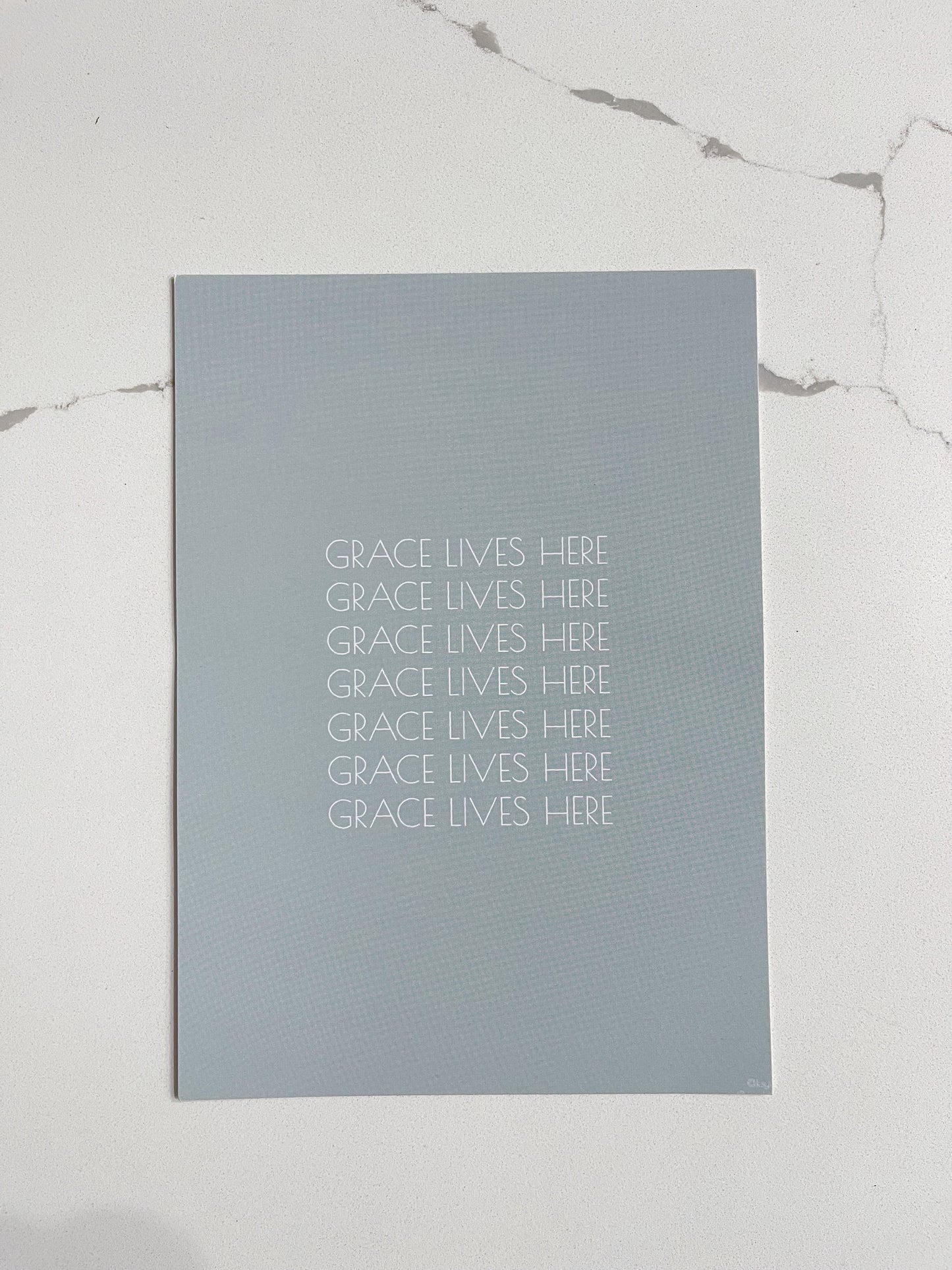 Grace Lives Here Print