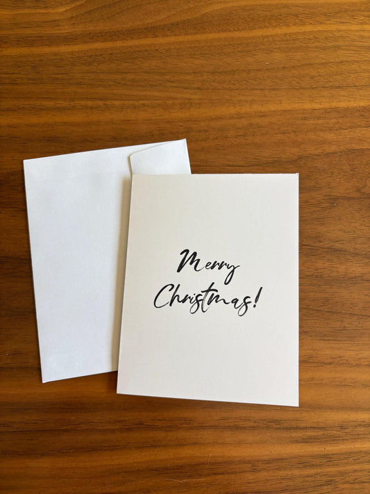 Minimal Christmas Card with Envelope