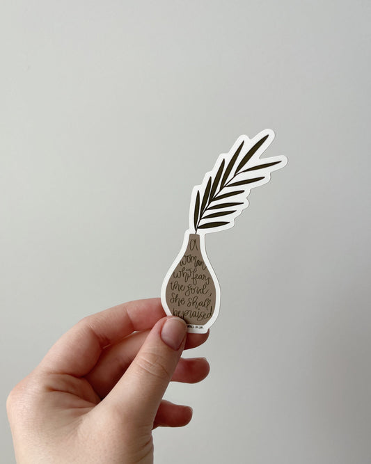 Proverbs Vase Sticker