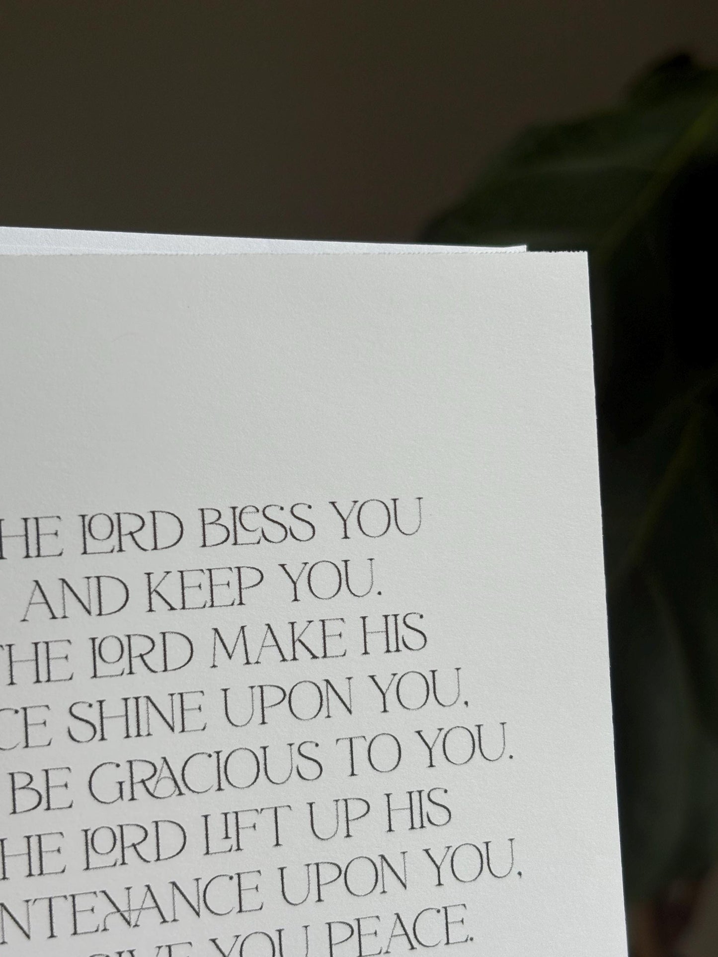 Lord Bless You Bible Verse Greeting Card with Envelope